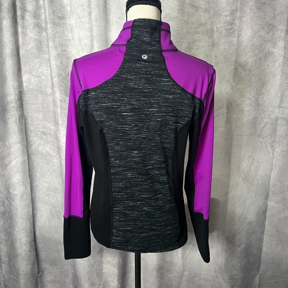 90 Degree by Reflex Active Life Black, Plum & Heather Gray Long Sleeve 1/4 Zip - Picture 6 of 16